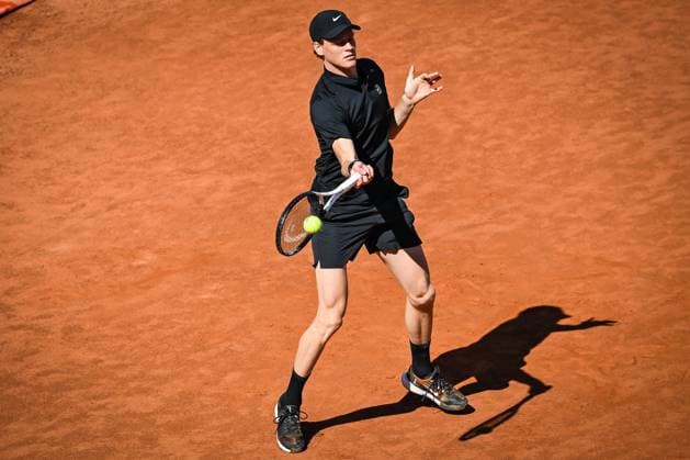 May 12, 2025, Rome, Italy, Italy: Jannik SINNER of Italy during the seventh day of Internazionali BNL D Italia 2025, Masters 1000 tennis tournament at Foro Italico on May 12, 2025 in Rome, Italy. Rome Italy - ZUMAm308 20250512_zsp_m308_016 Copyright: xMatthieuxMirvillex