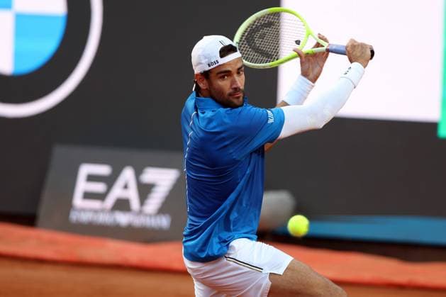 Rome, Italy, italy: Rome Italy 12.05.2025: Round 32, match Matteo Berrettini ITA rank 30 vs Casper Ruud NOR rank 7 during the Internazionali BNL d Italia 2025 ATP, Tennis Herren Master Men s 1000 circuit of Rome at the Foro Italico. Rome italy  - ZUMAp169 20250512_zea_p169_834 Copyright: xmarcoxiacobuccix Tennis: ATP Masters 1000 At Foro Italico In Rome - Matteo Berrettini (ITA) Rank 30 Vs Casper Ruud (NOR) Rank 7  - ZUMA0817 0817877897st Copyright: xIMAGO marcoxiacobuccix