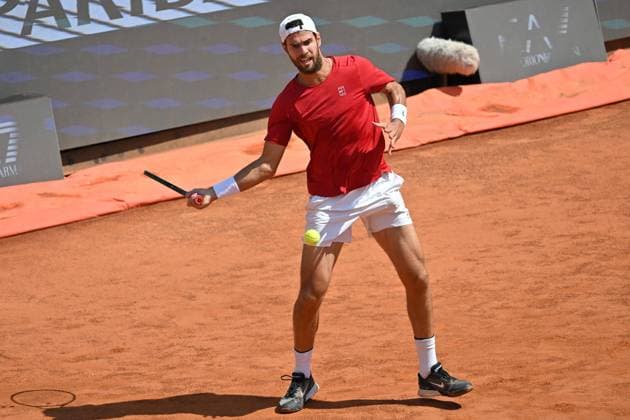 TENNIS - Internazionali di Tennis - Internazionali BNL d Italia Karen Khachanov during the Internazionali BNL d Italia 2025 at Foro Italico, Italy, May 13rd, 2025 Mattia Vian during Internazionali BNL d Italia, International Tennis match in Rome, Italy, May 13 2025 Rome Italy  Copyright: xIPAxSport ABACAx
