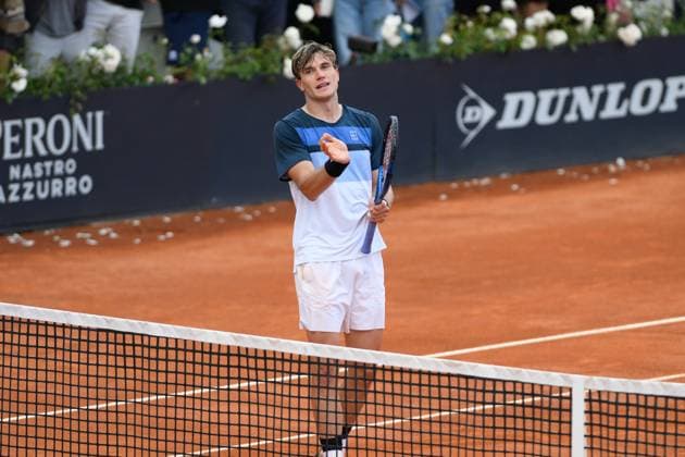 Foto IPP Cavaliere Emiliano. Roma 13 05 2025. Tennis Internazionali d Italia 2025. Nella foto: Jack Draper. Italy Photo Press - World Copyright italy ITALY  Copyright: xR4924_italyphotopressx
