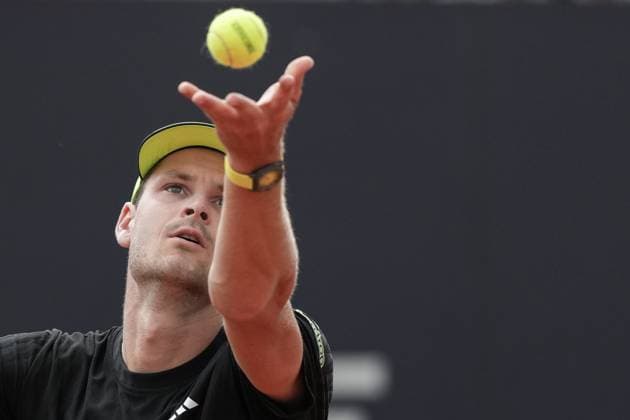 Hubert Hurkacz Poland during the match against Jakub Mensik of Cechia at the Internazionali BNL d Italia 2025 tennis tournament at Foro Italico in Rome, Italy on may 13, 2025. AntoniettaxBaldassarre