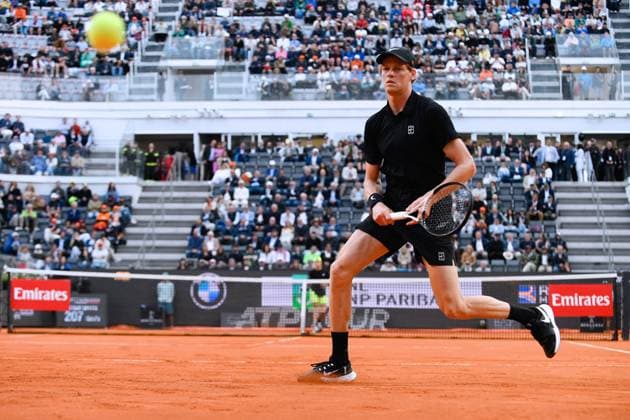 Foto IPP Cavaliere Emiliano. Roma 13 05 2025. Tennis Internazionali d Italia 2025. Nella foto: Jannik Sinner. Italy Photo Press - World Copyright italy ITALY  Copyright: xR4924_italyphotopressx