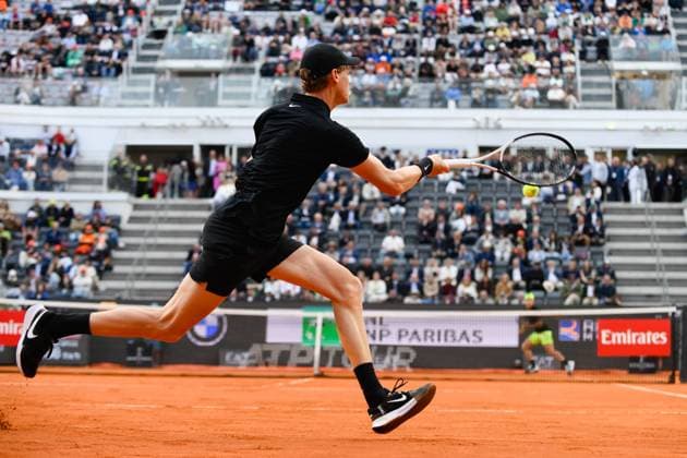 Foto IPP Cavaliere Emiliano. Roma 13 05 2025. Tennis Internazionali d Italia 2025. Nella foto: Jannik Sinner. Italy Photo Press - World Copyright italy ITALY  Copyright: xR4924_italyphotopressx