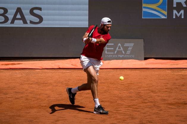 TENNIS : Open de Rome 2025 - 13 05 2025 Carlos Alcaraz, from Spain, against Karen Khachanov, from Russia, during their round of 16 in Roma.  Copyright: xTRISTANxLAPIERREx