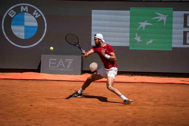 TENNIS : Open de Rome 2025 - 13 05 2025 Carlos Alcaraz, from Spain, against Karen Khachanov, from Russia, during their round of 16 in Roma.  Copyright: xTRISTANxLAPIERREx