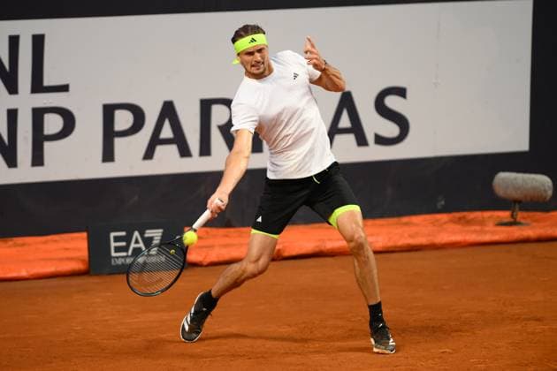 Foto IPP Cavaliere Emiliano. Roma 13 05 2025. Tennis Internazionali d Italia 2025. Nella foto: Alexander Zverev. Italy Photo Press - World Copyright italy ITALY  Copyright: xR4924_italyphotopressx