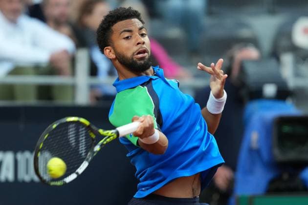 Arthur Fils of France during the match against Alexander Zverev of Germany at the Internazionali BNL d Italia 2025 tennis tournament at Foro Italico in Rome, Italy on may 13, 2025. AntoniettaxBaldassarre