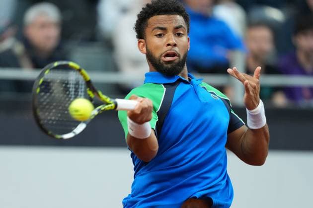 Arthur Fils of France during the match against Alexander Zverev of Germany at the Internazionali BNL d Italia 2025 tennis tournament at Foro Italico in Rome, Italy on may 13, 2025. AntoniettaxBaldassarre