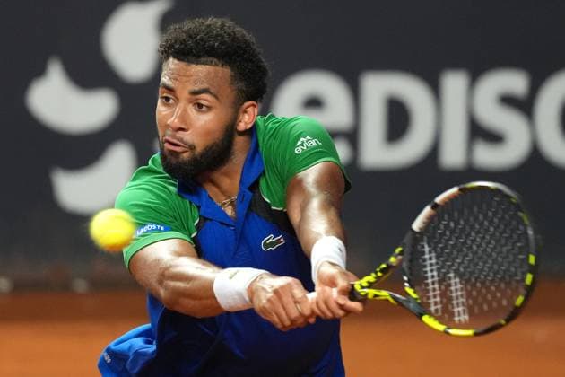 Arthur Fils of France during the match against Alexander Zverev of Germany at the Internazionali BNL d Italia 2025 tennis tournament at Foro Italico in Rome, Italy on may 13, 2025. AntoniettaxBaldassarre