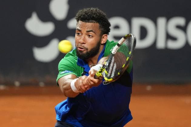 Arthur Fils of France during the match against Alexander Zverev of Germany at the Internazionali BNL d Italia 2025 tennis tournament at Foro Italico in Rome, Italy on may 13, 2025. AntoniettaxBaldassarre