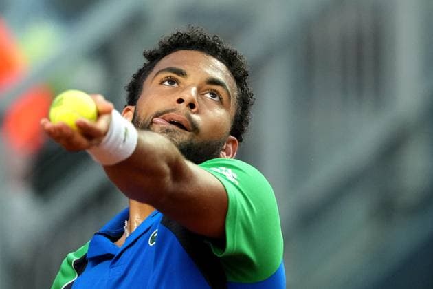 Arthur Fils of France during the match against Alexander Zverev of Germany at the Internazionali BNL d Italia 2025 tennis tournament at Foro Italico in Rome, Italy on may 13, 2025. AntoniettaxBaldassarre