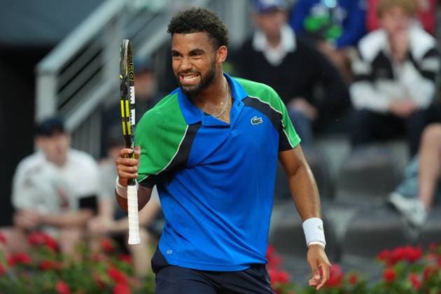 Arthur Fils of France during the match against Alexander Zverev of Germany at the Internazionali BNL d Italia 2025 tennis tournament at Foro Italico in Rome, Italy on may 13, 2025. AntoniettaxBaldassarre