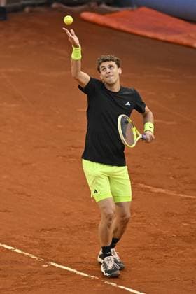 Italy, Turin 13th May 2025 ATP, Tennis Herren Challenger 175 Piemonte Open Intesa Sanpaolo, Sporting Press Club (Turin) Juan Manuel Cerundolo (Arg) Vs Federico Cina (Ita) 7-6 6-4  Copyright: xTonelloxAbozzi IPAxSportx xipa-agency.netx xx IPA_57638457 IPA_Agency_IPA57638457