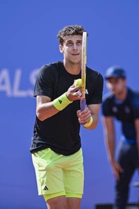 Italy, Turin 13th May 2025 ATP, Tennis Herren Challenger 175 Piemonte Open Intesa Sanpaolo, Sporting Press Club (Turin) Juan Manuel Cerundolo (Arg) Vs Federico Cina (Ita) 7-6 6-4  Copyright: xTonelloxAbozzi IPAxSportx xipa-agency.netx xx IPA_57638466 IPA_Agency_IPA57638466