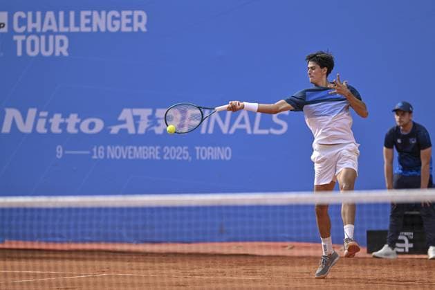 TENNIS - Internazionali di Tennis - Piemonte Open Intesa Sanpaolo Italy, Turin 13th May 2025 ATP, Tennis Herren Challenger 175 Piemonte Open Intesa Sanpaolo, Sporting Press Club (Turin) Juan Manuel Cerundolo (Arg) Vs Federico Cina (Ita) 7-6 6-4 Turin Italy  Copyright: xIPAxSport ABACAx