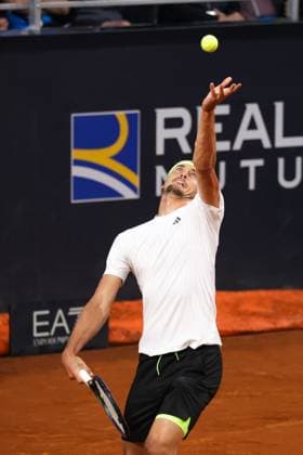 Alexander Zverev serve during Internazionali BNL d Italia, International Tennis match in Rome, Italy, May 14 2025  Copyright: xGiorgioxMaiozzi IPAxSportx xipa-agency.netx xx IPA_57653087 IPA_Agency_IPA57653087