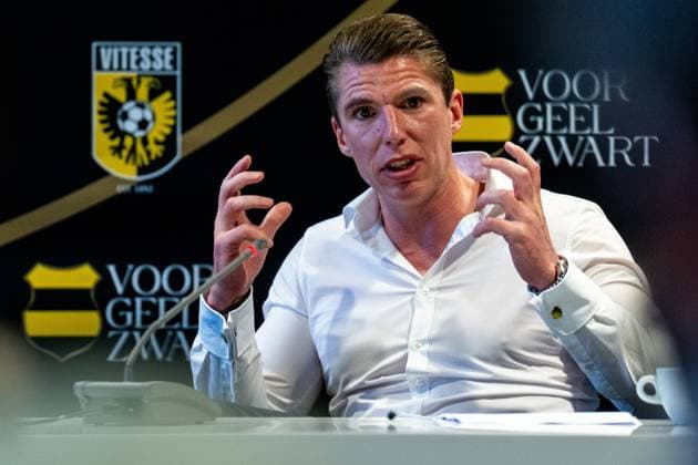ARNHEM, 14-05-2025 , Nationaal Sportcentrum Papendal, football, Keukenkampioen divisie, season 2024 2025, Vitesse general manager Timo Braasch during a press event Vitesse press event 14-05-2025  x29240982x Copyright:
