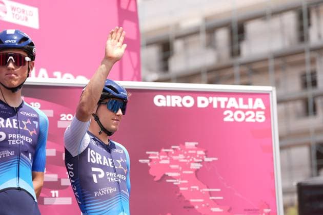 Strong Corbin John of Israel - Premier Tech during the stage 5 of the Giro d™Italia from Ceglie Messapica to Matera, Italy - Wednesday, May 14, 2025. - cycling.  Copyright: xMassimoxPaolone xLaPressex