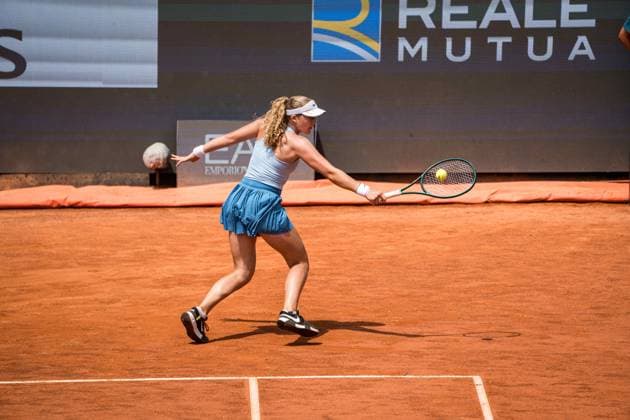 TENNIS : Open de Rome 2025 - 14 05 2025 Coco Gauff, from USA, against Mirra Andreeva, from Russia, during their round of 8 in Roma.  Copyright: xTRISTANxLAPIERREx