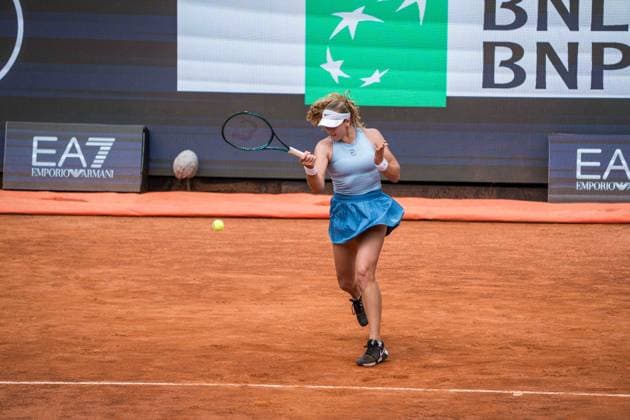 TENNIS : Open de Rome 2025 - 14 05 2025 Coco Gauff, from USA, against Mirra Andreeva, from Russia, during their round of 8 in Roma.  Copyright: xTRISTANxLAPIERREx
