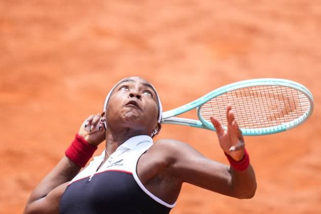 Coco Gauff of United States of America during the match against Erika Andreeva of Russia at the Internazionali BNL d Italia 2025 tennis tournament at Foro Italico in Rome, Italy on may 14, 2025. AntoniettaxBaldassarre