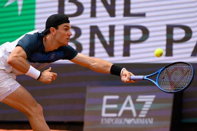 Foto IPP Cavaliere Emiliano. Roma 14 05 2025. Tennis Internazionali d Italia 2025. Nella foto: Jack Draper. Italy Photo Press - World Copyright italy ITALY  Copyright: xR4924_italyphotopressx