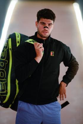 Foto IPP Cavaliere Emiliano. Roma 14 05 2025. Tennis Internazionali d Italia 2025. Nella foto: Carlos Alcaraz. Italy Photo Press - World Copyright italy ITALY  Copyright: xR4924_italyphotopressx