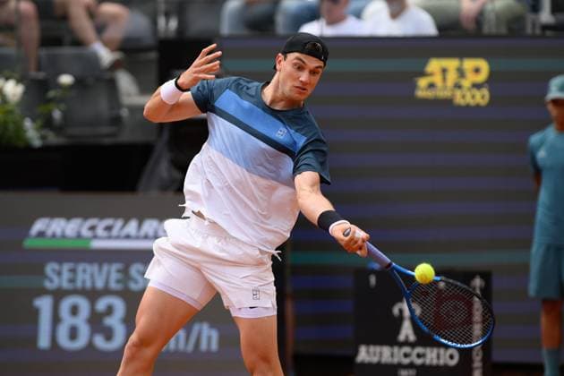 Foto IPP Cavaliere Emiliano. Roma 14 05 2025. Tennis Internazionali d Italia 2025. Nella foto: Jack Draper. Italy Photo Press - World Copyright italy ITALY  Copyright: xR4924_italyphotopressx