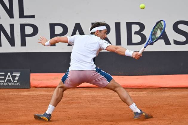 Casper Ruud during the Internazionali BNL d Italia 2025 at Foro Italico, Italy, May14th, 2025 Mattia Vian during Internazionali BNL d Italia, International Tennis match in Rome, Italy, May 14 2025  Copyright: xMattiaxVian IPAxSportx xipa-agency.netx xx IPA_57672372 IPA_Agency_IPA57672372