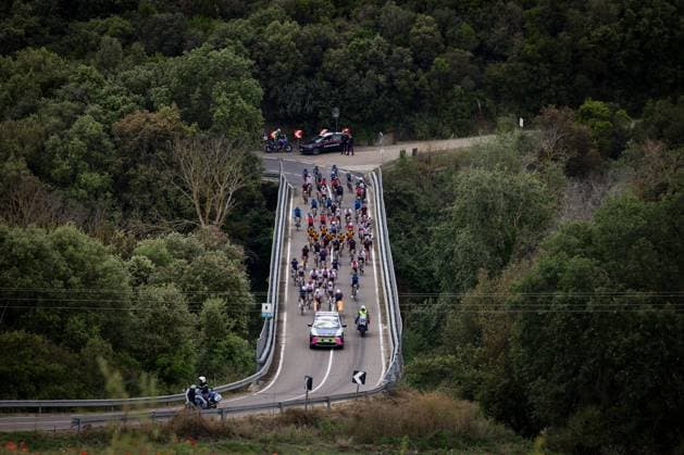 Stage 02 Ginosa - Matera - May 14, 2025. - cycling .Giro-E In the pic: Start  Copyright: xAlessandroxGarofalo LaPressex