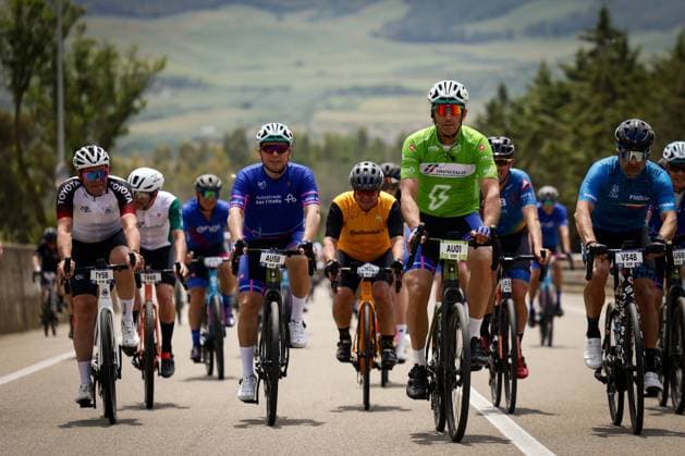 Stage 02 Ginosa - Matera - May 14, 2025. - cycling .Giro-E In the pic: Start  Copyright: xAlessandroxGarofalo LaPressex