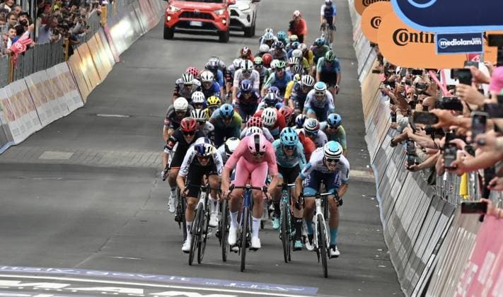 Max Pedersen stage winner during Stage 5 - Ceglie Messapica-Matera, Giro d Italia race in Matera, Italy, May 14 2025  Copyright: xPasqualexGolia IPAxSportx xipa-agency.netx xx IPA_57674594 IPA_Agency_IPA57674594
