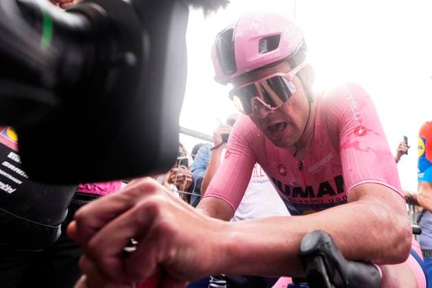 Pedersen Mads of Lidl-Trek celebrates the stage victory after the stage 5 of the Giro d™Italia from Ceglie Messapica to Matera, Italy - Wednesday, May 14, 2025. - cycling.  Copyright: xFabioxFerrari LaPressex