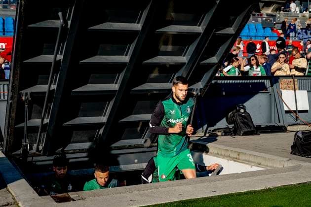 Feyenoord Rotterdam defender David Hancko during the match Feyenoord RKC at the Feyenoord stadium De Kuip for the Dutch Eredivisie season 2024 2025 in ROTTERDAM, Netherlands on 14 may 2025, photo by Marcel van Dorst EYE4images DeFodi Images