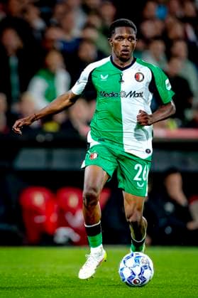 Feyenoord Rotterdam midfielder Givairo Read during the match Feyenoord - RKC at the Feyenoord stadium De Kuip for the Dutch Eredivisie season 2024-2025 in ROTTERDAM, Netherlands on 14 may 2025, (photo by Marcel van Dorst EYE4images DeFodi Images) *** Feyenoord Rotterdam midfielder Givairo Read during the match Feyenoord RKC at the Feyenoord stadium De Kuip for the Dutch Eredivisie season 2024 2025 in ROTTERDAM, Netherlands on 14 may 2025, photo by Marcel van Dorst EYE4images DeFodi Images