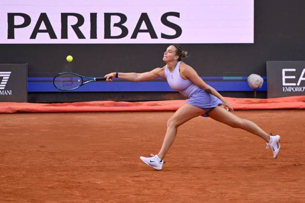 TENNIS - Internazionali di Tennis - Internazionali BNL d Italia Aryna Sabalenka (BLR) in action against Qinwen Zheng (CHN) during the Internazionali BNL d Italia Day Ten at Foro Italico on May 14, 2025 in Rome, Italy. Rome Italy  Copyright: xIPAxSport ABACAx