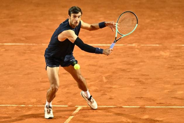 TENNIS - Internazionali di Tennis - Internazionali BNL d Italia Lorenzo Musetti (ITA) in action against Alexander Zverev (DEU) during the Internazionali BNL d Italia Day Ten at Foro Italico on May 14, 2025 in Rome, Italy. Rome Italy  Copyright: xIPAxSport ABACAx