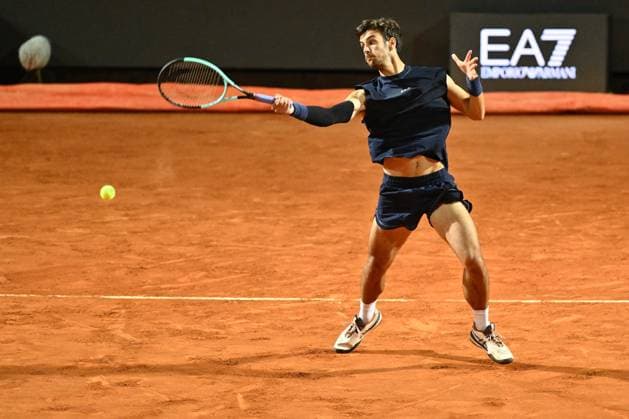 TENNIS - Internazionali di Tennis - Internazionali BNL d Italia Lorenzo Musetti (ITA) in action against Alexander Zverev (DEU) during the Internazionali BNL d Italia Day Ten at Foro Italico on May 14, 2025 in Rome, Italy. Rome Italy  Copyright: xIPAxSport ABACAx