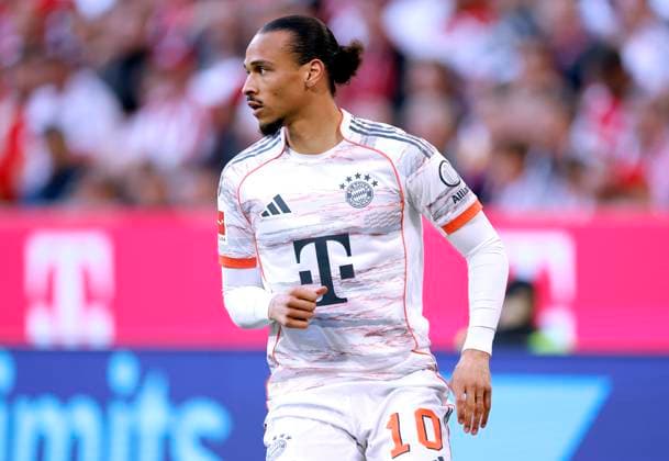 SANE Leroy Team FC Bayern Muenchen in new jersey season 2025 2026 Soccer Bundesliga season 2024 2025 German Champion 2025 FC Bayern Muenchen FC Bayern Muenchen Borussia Moenchengladbach on 10 05 2025 in Muenchen DFL REGULATIONS PROHIBIT ANY USE OF PHOTOGRAPHS as IMAGE SEQUENCES and or QUASI VIDEO Copyright: xLacixPerenyix
