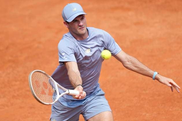 Tommy Paul of United States of America during the match against Hubert Hurkacz of Poland of America at the Internazionali BNL d Italia 2025 tennis tournament at Foro Italico in Rome, Italy on May 15, 2025. AntoniettaxBaldassarre