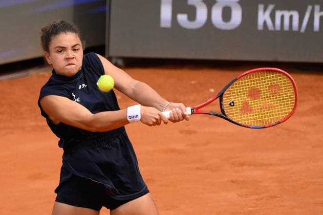 Jasmine Paolini (ITA) during the semi final against Peyton Stearns (USA) of the WTA, Tennis Damen Master 1000 Internazionali BNL d Italia tournament at Foro Italico on May 15, 2025 Fabrizio Corradetti LiveMedia  Copyright: xFabrizioxCorradetti IPAxSportx xipa-agency.netx xx IPA_57724556 IPA_Agency_IPA57724556
