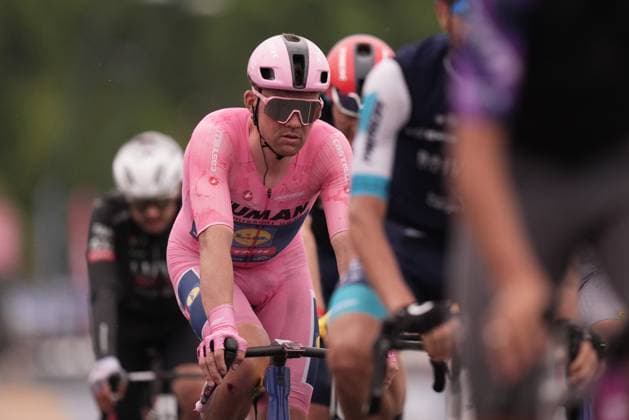 Pedersen Mads of Lidl-Trek, pink jersey, during the stage 6 of the Giro d™Italia from Potenza to Napoli, Italia - Thursday, May 15, 2025. - cycling.  Copyright: xMassimoxPaolone LaPressex