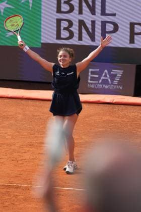 Jasmine Paolini (ITA) during semi-final round against Peyton Stearns (USA) of the WTA, Tennis Damen Master 1000 Internazionali BNL d™Italia tournament at Foro Italico on May 15, 2025 (Alfredo Falcone LaPresse)  Copyright: xAlfredoxFalcone LaPressex