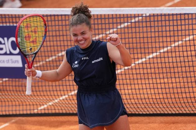 Jasmine Paolini (ITA) during semi-final round against Peyton Stearns (USA) of the WTA, Tennis Damen Master 1000 Internazionali BNL d™Italia tournament at Foro Italico on May 15, 2025 (Alfredo Falcone LaPresse)  Copyright: xAlfredoxFalcone LaPressex