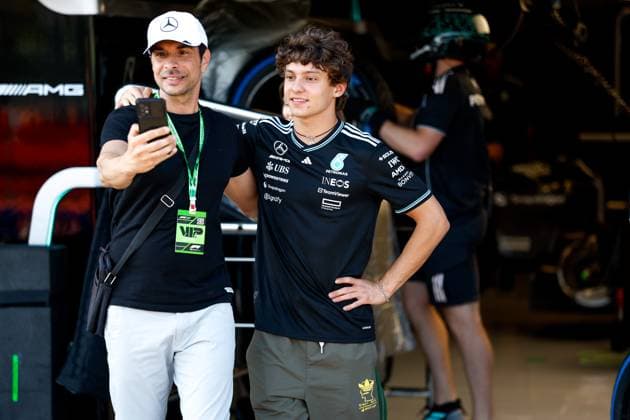 12 Andrea Kimi Antonelli ITA, Mercedes AMG Petronas F1 Team , F1 Grand Prix of Emilia Romagna at Autodromo Internazionale Enzo e Dino Ferrari on May 15, 2025 in Imola, Italy Photo by HOCH ZWEI Imola Italy