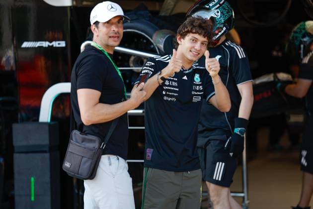 12 Andrea Kimi Antonelli ITA, Mercedes AMG Petronas F1 Team , F1 Grand Prix of Emilia Romagna at Autodromo Internazionale Enzo e Dino Ferrari on May 15, 2025 in Imola, Italy Photo by HOCH ZWEI Imola Italy