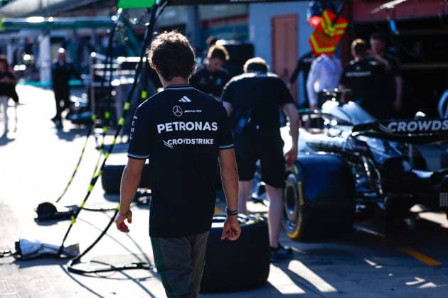12 Andrea Kimi Antonelli ITA, Mercedes AMG Petronas F1 Team , F1 Grand Prix of Emilia Romagna at Autodromo Internazionale Enzo e Dino Ferrari on May 15, 2025 in Imola, Italy Photo by HOCH ZWEI Imola Italy