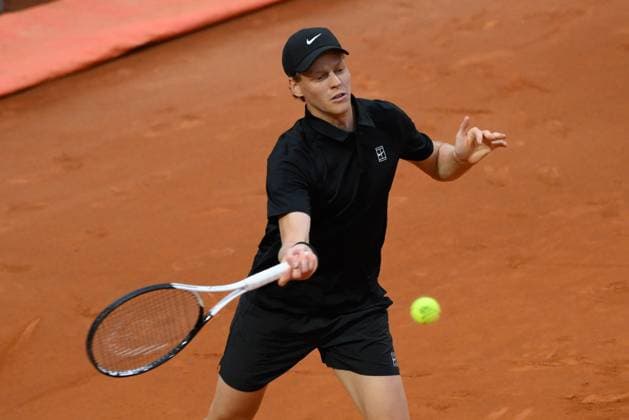 Jannik Sinner (ITA) during the quarter-finals against Casper Ruud (NOR) of the ATP, Tennis Herren Master 1000 Internazionali BNL d Italia tournament at Foro Italico on May 15, 2025 Fabrizio Corradetti LiveMedia  Copyright: xFabrizioxCorradetti IPAxSportx xipa-agency.netx xx IPA_57733378 IPA_Agency_IPA57733378