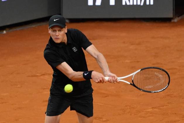 Jannik Sinner (ITA) during the quarter-finals against Casper Ruud (NOR) of the ATP, Tennis Herren Master 1000 Internazionali BNL d Italia tournament at Foro Italico on May 15, 2025 Fabrizio Corradetti LiveMedia  Copyright: xFabrizioxCorradetti IPAxSportx xipa-agency.netx xx IPA_57733388 IPA_Agency_IPA57733388
