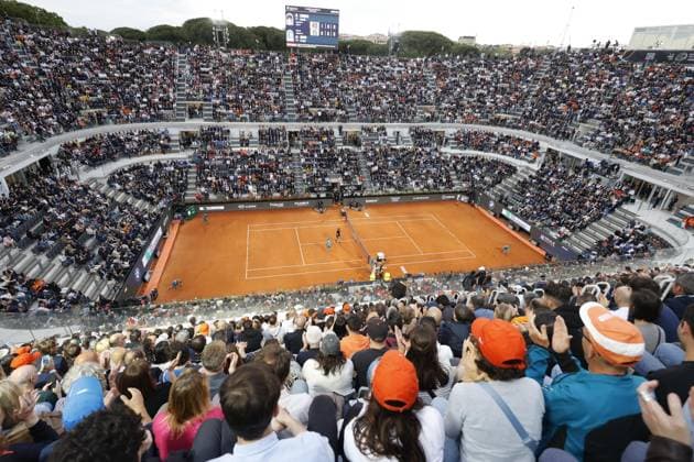 May 15, 2025, Rome, ITALY: Casper Ruud of Norway during his men™s quarter final match against Jannik Sinner of Italy (not pictured) at the Italian Open tennis tournament in Rome, Italy, 15 May 2025. ANSA FABIO FRUSTACI. Italian Open Tennis Tournament  - ZUMAa110 20250515_zaf_a110_041 Copyright: xAnsa FabioxFrustacix